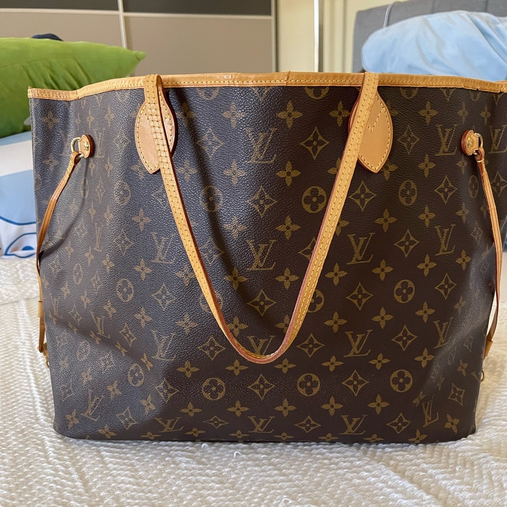 Louis Vuitton Brown and Tan Monogram Tote